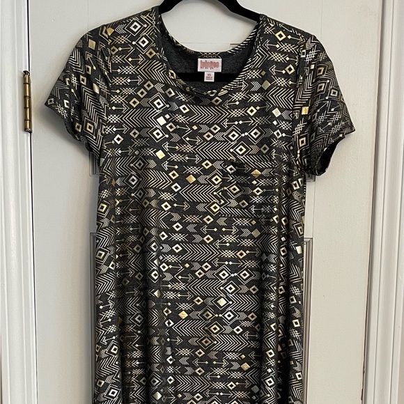 NWOT LuLaRoe Elegant Carly Swing Dress Size XS Fits 2 to 8 - Picture 3 of 9